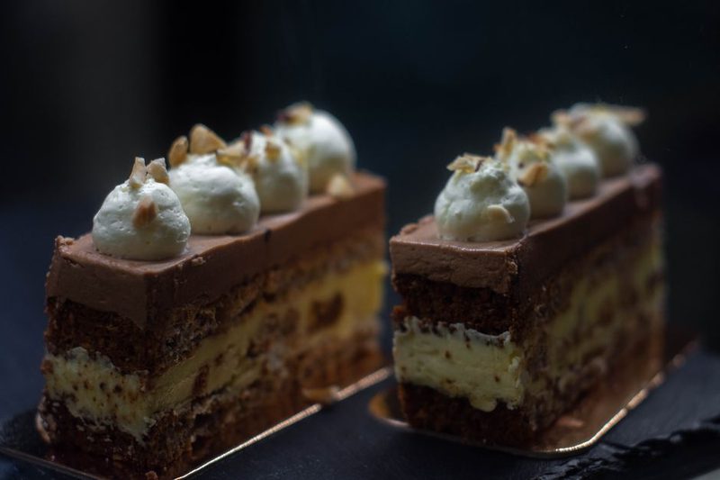 Gesztenyés csokoládé torta